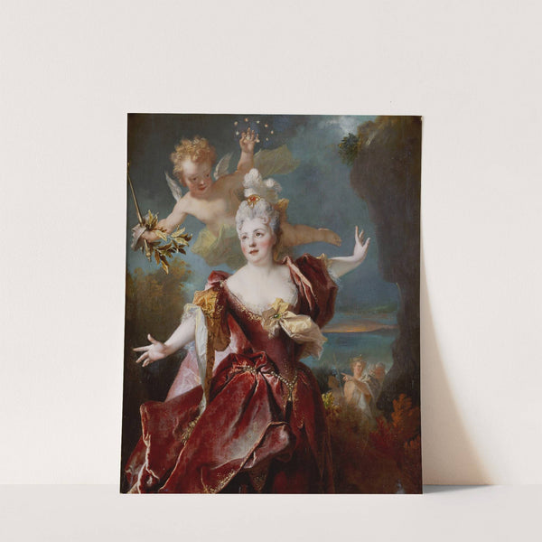 Portrait de la comédienne Marie-Anne de Châteauneuf, dite Mlle Duclos (1664-1747), dans le rôle d&#039;Ariane by Nicolas de Largillière