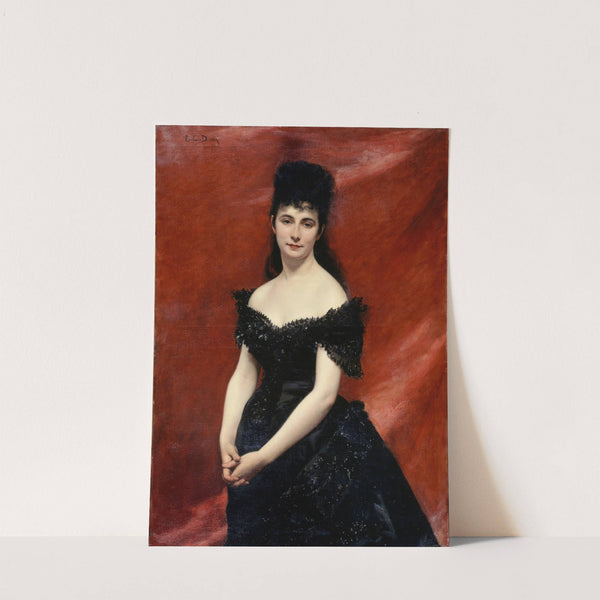 Portrait de Léonie Dufresne, baronne le Vavasseur, puis marquise de Vaucouleurs de Lanjamet (1875) by Carolus-Duran
