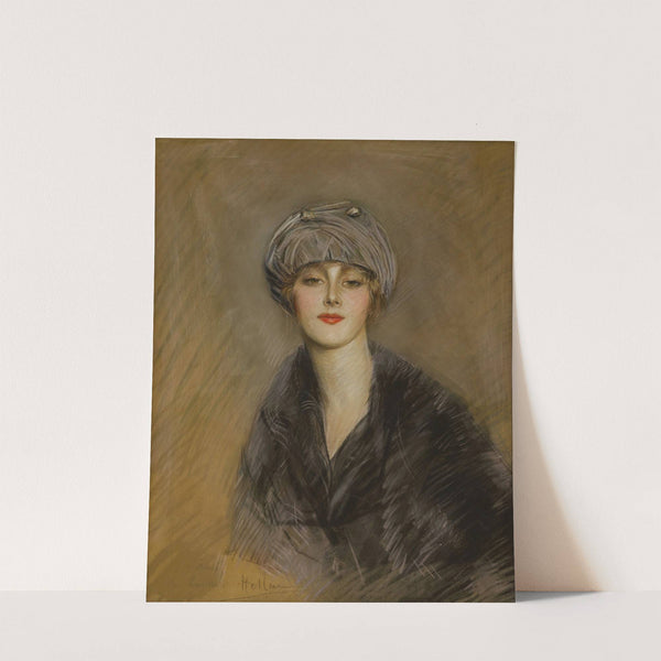 Portrait de Lucette au chapeau by Paul César Helleu