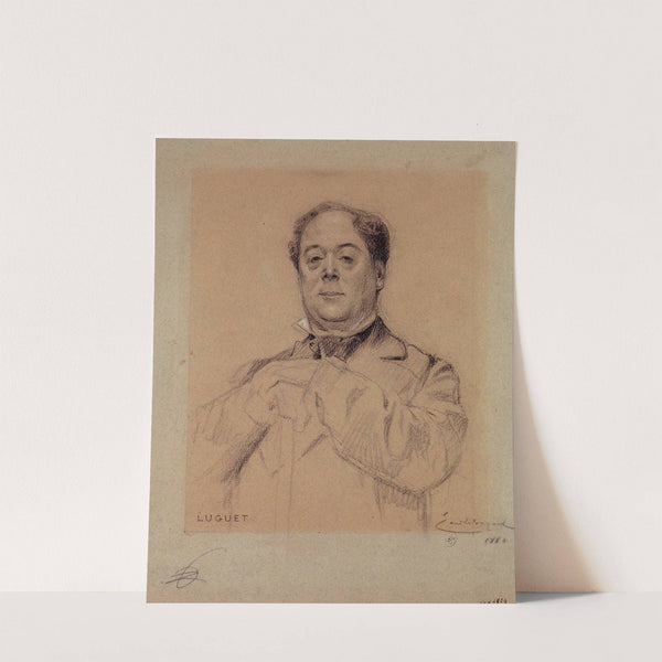 Portrait de Luguet, acteur du Palais Royal. by Émile-Antoine Bayard
