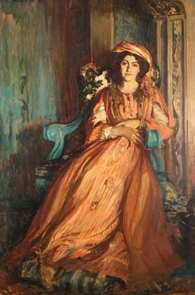 Portrait de Mabel Dodge à la Villa Curonia