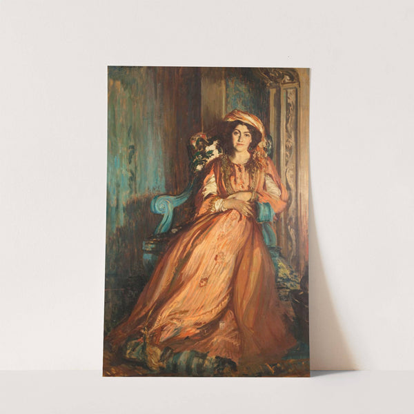 Portrait de Mabel Dodge à la Villa Curonia by Jacques-Émile Blanche