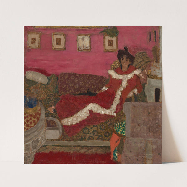 Portrait de Madame Delierre, dit Symphonie en rouge (circa 1901) by Édouard Vuillard
