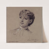 Portrait de Madame Lemercier, actrice du Palais Royal. (1880) by Émile-Antoine Bayard