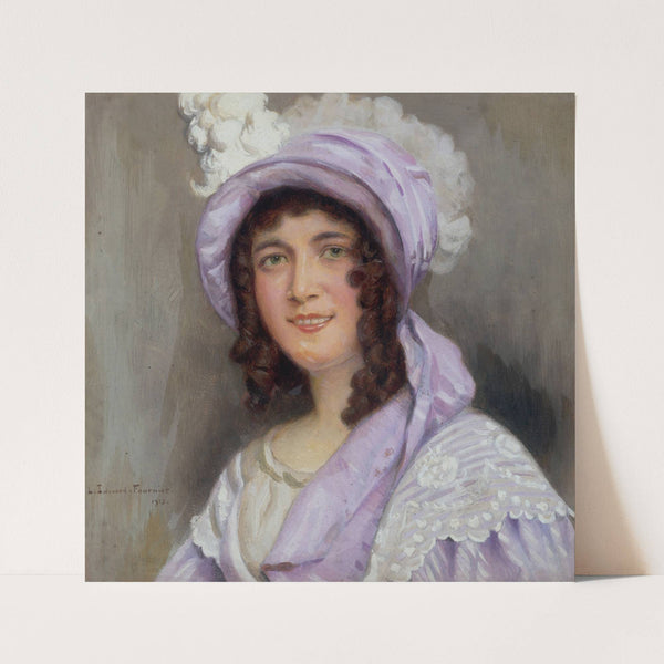 Portrait de Mademoiselle Maille, sociÃ©taire de la ComÃ©die-FranÃ§aise, dans le rÃ´le de Mme de Lancy dans ‘Antony’. by Louis Édouard Fournier