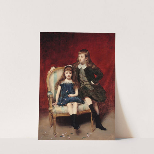 Portrait de Marguerite (1883-1973) et Robert (1880-1956) de Broglie (1890) by Carolus-Duran