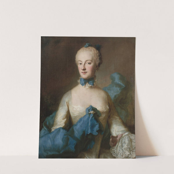 Portrait de Marie-Anne-Josèphe de Bavière, margravine de Bade by Georg Desmarées