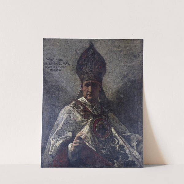 Portrait de Marie-Dominique Sibour (1792-1857), archevêque de Paris de 1848 à 1857 by Thomas Couture