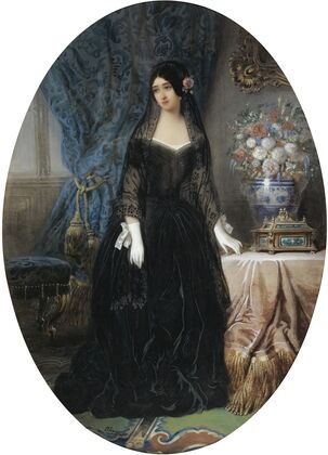Portrait de Marie Duplessis, ‘la Dame aux camÃ©lias’ — size preview