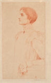 Portrait de Marie Verdussen en buste, de profil