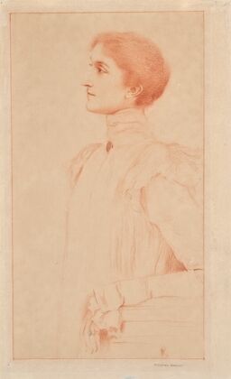 Portrait de Marie Verdussen en buste, de profil