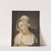 Portrait de petite fille au bonnet blanc (18th Century) by French School