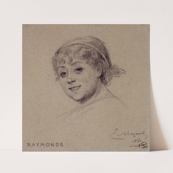 Portrait de Raymonde, actrice du Palais Royal. (1880) by Émile-Antoine Bayard