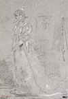 Portrait de Sarah Bernhardt en pied
