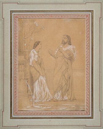 Portrait de Théophile Gautier et de Melle Favart en costumes romains