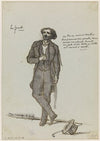 Portrait de Varlin, à la prison Mazas, 12ème arrondissement, en 1871 (1871)