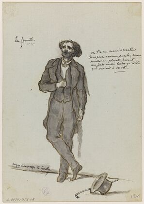 Portrait de Varlin, à la prison Mazas, 12ème arrondissement, en 1871 (1871)