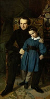 Portrait de Victor Hugo avec son fils de François-Victor Hugo
