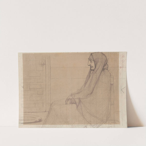 Portrait de vieille femme by William Laparra