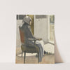 Portrait de vieille paysanne assise devant une port (1897) by Bernard Boutet de Monvel