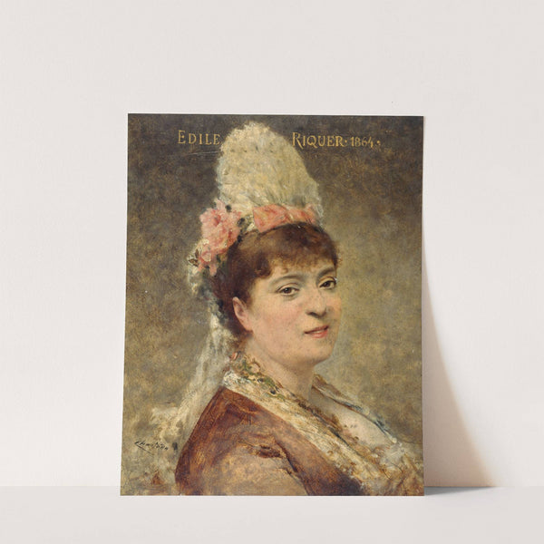 Portrait d&#039;Édile Riquer by Théobald Chartran