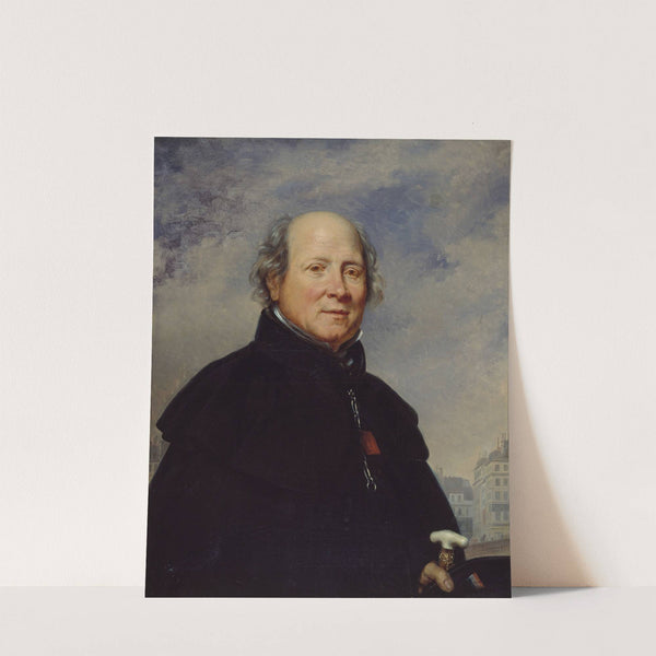 Portrait d&#039;Edme Champion, dit l&#039;homme au petit manteau bleu (1764-1852), philanthrope by Baron Charles de Steuben