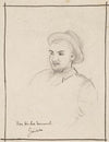 Portrait d’homme avec un chapeau, tourné de trois-quarts vers la gauche