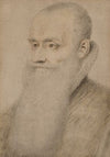 Portrait d’homme barbu Ã  la fraise
