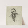 Portrait d&#8217;homme barbu, visage légèrement tourné vers la gauche by Arthur-Joseph Gueniot