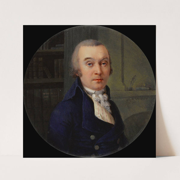 Portrait d’homme dans une bibliothÃ¨que by Henri Lévêque
