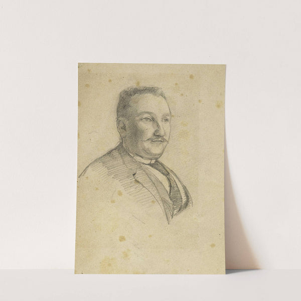 Portrait d’homme en buste de trois-quarts vers la droite by Arthur-Joseph Gueniot