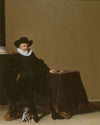 Portrait d’homme en costume de velours noir