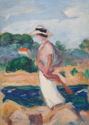 Portrait d’IrÃ¨ne dans un paysage