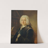 Portrait du président Charles-Jean-François Hénault (1685-1770), magistrat, membre de l'Académie française by Claude Pougin de Saint Aubin