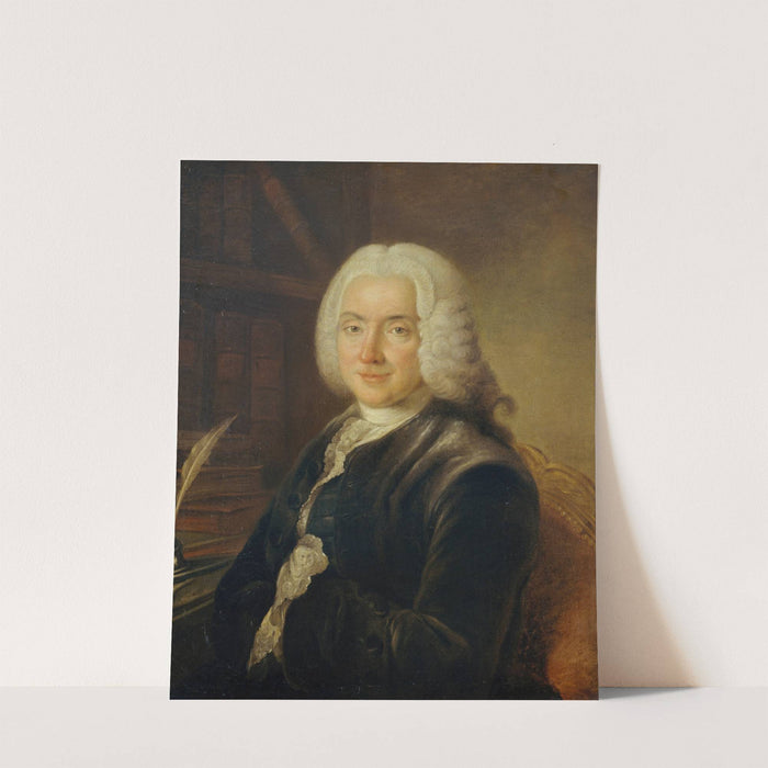 Portrait du président Charles-Jean-François Hénault (1685-1770), magistrat, membre de l'Académie française by Claude Pougin de Saint Aubin