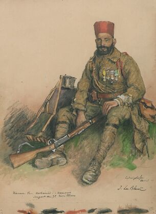 Portrait d’un militaire de l’armée coloniale (1919)