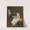 Portrait D’Une Artiste Dessinant D’Après Une Antiquité by Jean François Sablet