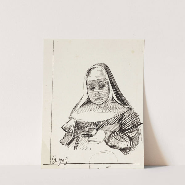 Portrait d&#8217;une religieuse (1905) by Arthur-Joseph Gueniot