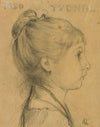 Portrait d’Yvonne de profil (1880)