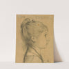 Portrait d’Yvonne de profil (1880) by Ary Ernest Renan