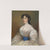 Portrait einer Dame in weißem Kleid by Jakob Franz Nitschner