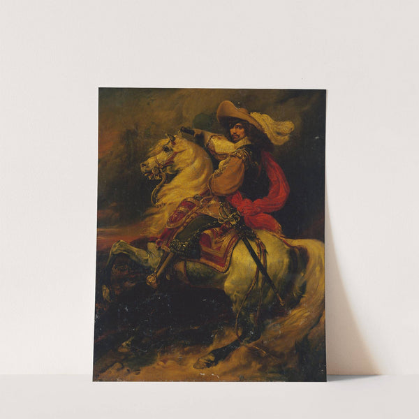 Portrait équestre de Josias, Comte de Rantzau (1609-1650), maréchal de France by Jean Alaux