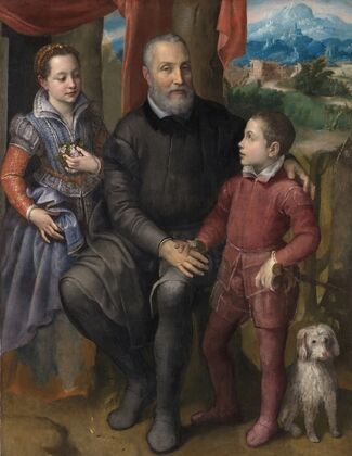 Portrait Group with the Artist’s Father Amilcare Anguissola and her siblings Minerva and Astrubale