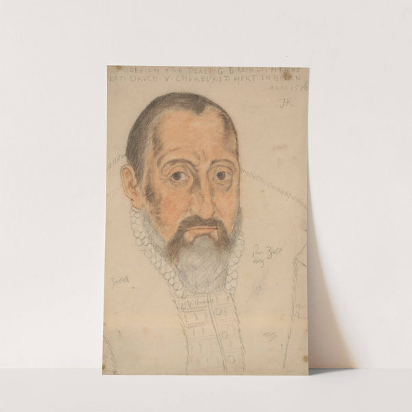 Portrait of a bearded man by Hans Hug Kluber