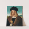Portrait Of A Bearded Man, Half-Length, Wearing A Fur-Lined Coat And Holding A Dagger, A Landscape Beyond by Bartolomeo Veneto