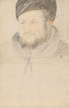 Portrait of a bearded man in a black hat