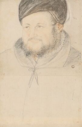 Portrait of a bearded man in a black hat