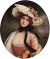 Portrait of a beauty holding roses