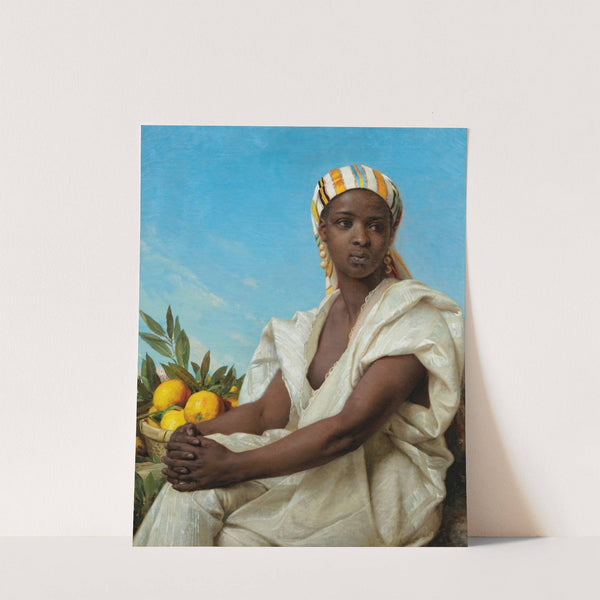 Portrait of a black woman by Émile Vernet-Lecomte