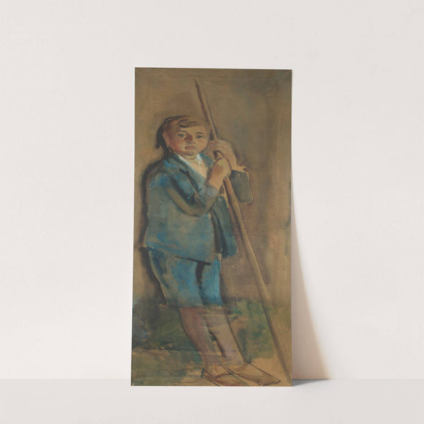 Portrait of a boy in a blue outfit (1911) by Julian Falat